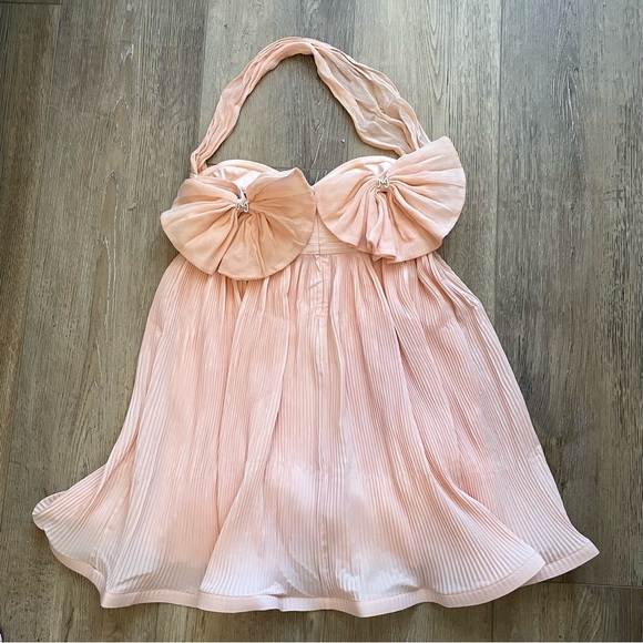 ✨SOLD✨ Nana Jacqueline Jamara Halter Mini Dress in Pink - Picture 10 of 13